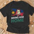 Bring Him Home サポーター Digong Duterte フィリピン Du30 Tシャツ 高齢者への贈り物