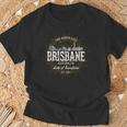 Brisbane Australia オーストラリアヴィンテージスタイルレトロブリスベン Tシャツ 高齢者への贈り物