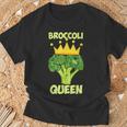 Broccoli Queen ブロッコリーの女王 ブロッコリー ベジタリアン・ベジタブル ブロッコリー Tシャツ 高齢者への贈り物