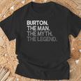 Burton -The Man Myth Legend Tシャツ 高齢者への贈り物