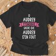 Cadeau Humour Prénom Personnalisé Audrey T-Shirt Cadeaux pour les vieillards