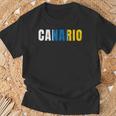 Canario Bandera Islas Canarias Canarias Bandera Camiseta unisex Regalos para ancianos