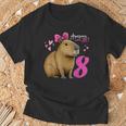 Capibara De 8 Años De Edad Para Niñas 8 Años De Edad Capibara Camiseta unisex Regalos para ancianos