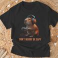 Capybara Don't Worry Be Capy Video Game Retro Vintage T-Shirt Gifts for Old Men