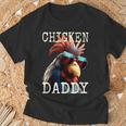 Chicken Daddy チキンパパ ニワトリ お父さん 農家 養鶏場 父の日 Tシャツ 高齢者への贈り物