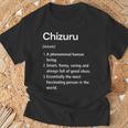 Chizuru 名前の定義 面白い辞書 Tシャツ 高齢者への贈り物
