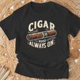 Cigar Mood Always On Cigar ファニーグラフィックtシャツ Tシャツ 高齢者への贈り物