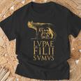 Cita Del Imperio Romano De Roma Antiguo Lobo Romano Camiseta unisex Regalos para ancianos