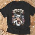 I Cook And I Know Things シェフクックヘルパー Tシャツ 高齢者への贈り物