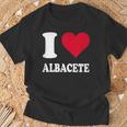 Corazón Rojo Me Encanta Albacete Camiseta unisex Regalos para ancianos