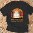 The Cove Beach Cape May New Jersey ビンテージ サンセット レトロ 太陽 Tシャツ 高齢者への贈り物