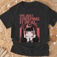 Creeping It Real ゴシック アニメ ソフト グランジ エモ オタク Tシャツ 高齢者への贈り物