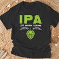 Cute Ipa Lot When I Drink Beer Drinker's Pun Tシャツ 高齢者への贈り物