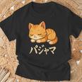 Cute Kawaii Cat Pajama かわいい猫のパジャマ Tシャツ 高齢者への贈り物