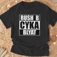 Cyka Blyat Rush B Cs Go ファニーギャンブル ロシア Tシャツ 高齢者への贈り物