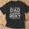 Dad Of Roxy ギフト 父の日 面白い 名前入り Tシャツ 高齢者への贈り物