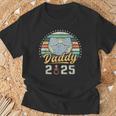 Daddy 2025 、初めてのパパ、初めての父の日 Tシャツ 高齢者への贈り物