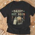 Daddy Est 2025 年のパパ 初めての父の日 新しい父親 若い父親 Tシャツ 高齢者への贈り物