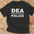 Dea 警察官 麻薬取締局 フロントサイド Tシャツ 高齢者への贈り物