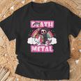 Death Metal Grim Reaper ピンクユニコーン ファニーヘビーメタル Tシャツ 高齢者への贈り物