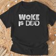 Declaración Audaz De Woke Is Dead Para Activistas Camiseta unisex Regalos para ancianos