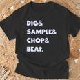 Dig&Sample&Chop&Beat シャツ Mpc ドラムサンプラー 音楽愛好家 Tシャツ 高齢者への贈り物