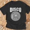 Disco Music Ball ファンク ソウル 音楽愛好家 レトロ 70年代 80年代 コスチューム Tシャツ 高齢者への贈り物
