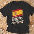 Diseño Divertido De España Orgullo Porer Español Camiseta unisex Regalos para ancianos