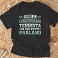 Divertente Tennisti Festa Del Papà Tennista Tennis Maglietta Regalos para ancianos