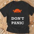 Don't Panic Rustacean Ferris The Crab Rustプログラミング Tシャツ 高齢者への贈り物
