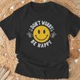 Don't Worry We Be Happymile Face レトロ グルービー 70年代 Tシャツ 高齢者への贈り物