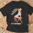 Easily-Distracted By Books ピンナップガール セクシーアニメ レトロアート Tシャツ 高齢者への贈り物
