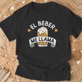 El Beber Me Llama Frase Divertida Amantes De La Cerveza In Mangas Camiseta unisex Regalos para ancianos