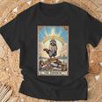 The Emperor 面白いアライグマ タロットカード ミスティックアライグマ Tシャツ 高齢者への贈り物