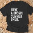 End Ofchool Year Teachers Have A Bussin'ummer Bruh Tシャツ 高齢者への贈り物