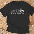 Evolución Agricultor Granja Tractor Agrícola Tractor Camiseta unisex Regalos para ancianos