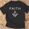 Faith フリーメイソン スクエアとコンパス フリーメイソン Tシャツ 高齢者への贈り物