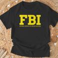 Fbi連邦捜査官事務所両面 Tシャツ 高齢者への贈り物
