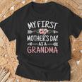 My First As A Grandma Cute Grandmother T-Shirt Gifts for Old Men