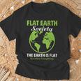 Flat Earthociety Flat Earther Conspiracy Theory Tシャツ 高齢者への贈り物
