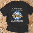Flying Tigers カーティス P-40B ウォーホーク 第二次世界大戦 飛行機 Tシャツ 高齢者への贈り物