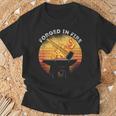 Forjado En Fuego Retro Puesta Deol Herrero Herrero Trabajador Camiseta unisex Regalos para ancianos
