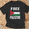 Free Palestine Free Gaza パレスチナの旗無料パレスチナ Tシャツ 高齢者への贈り物