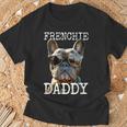 Frenchie Daddyフレンチー パパ 父の日 フレンチブルドッグ Tシャツ 高齢者への贈り物