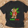 Doobie Bear 大麻の葉 雑草愛好家 マリファナギフト Tシャツ 高齢者への贈り物