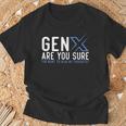 Generation X ユーモア 60年代 70年代 Gen-Xers 皮肉なジェネレーションx Tシャツ 高齢者への贈り物