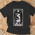 The Husky タロットカード メンズ レディース キッズ シベリアンハスキー Tシャツ 高齢者への贈り物