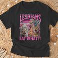Lesbians Cat Owner Lesbians Eat What Tシャツ 高齢者への贈り物