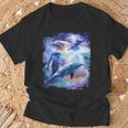 Galaxy Dolphin 宇宙のイルカ Tシャツ 高齢者への贈り物