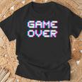 Game Over 8Bit ゲームオーバー 8ビットピクセル レトロヴィンテージビデオゲームグラフィック ゲーマー Tシャツ 高齢者への贈り物